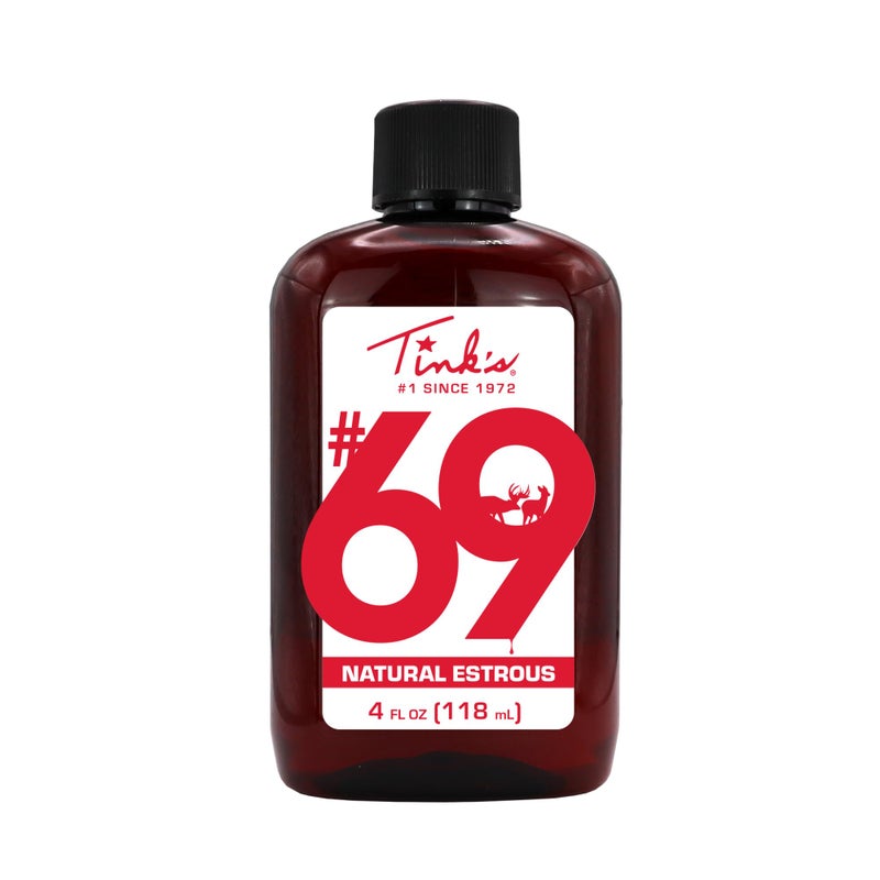 TINK'S #69 Doe-in-Rut Deer Attractant |Estrous Urine Scent for Hunting (4 fl oz) - Superior & Long Lasting Estrous Doe Urine Hunting Scents - Hunting Lure/Attractant - Advanced Deer Lure - Image 1